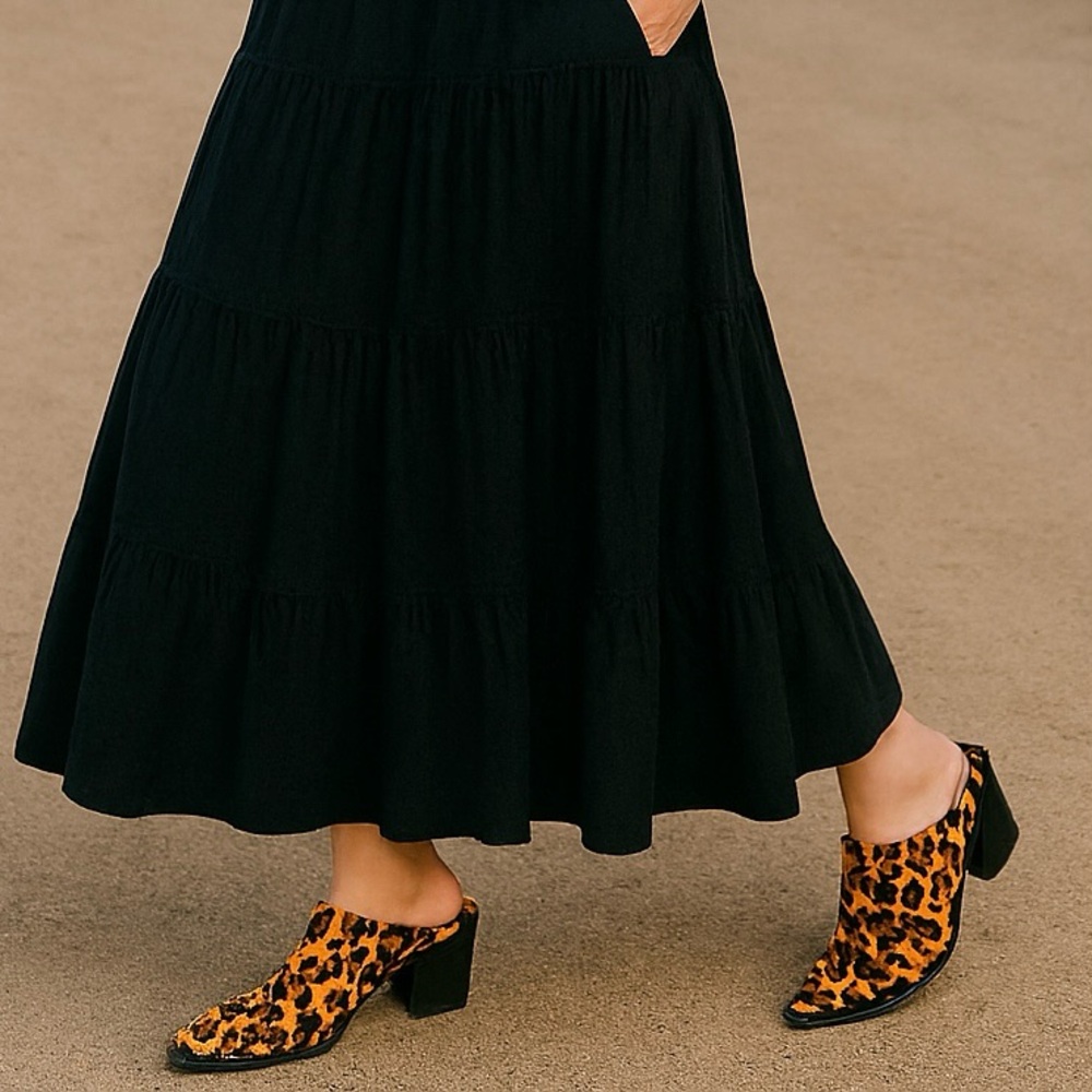 Charlie 1 Horse Calf Hair Leopard Print Mules - Picture 2 of 9